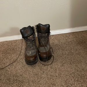 Could be hunting boots, water proof